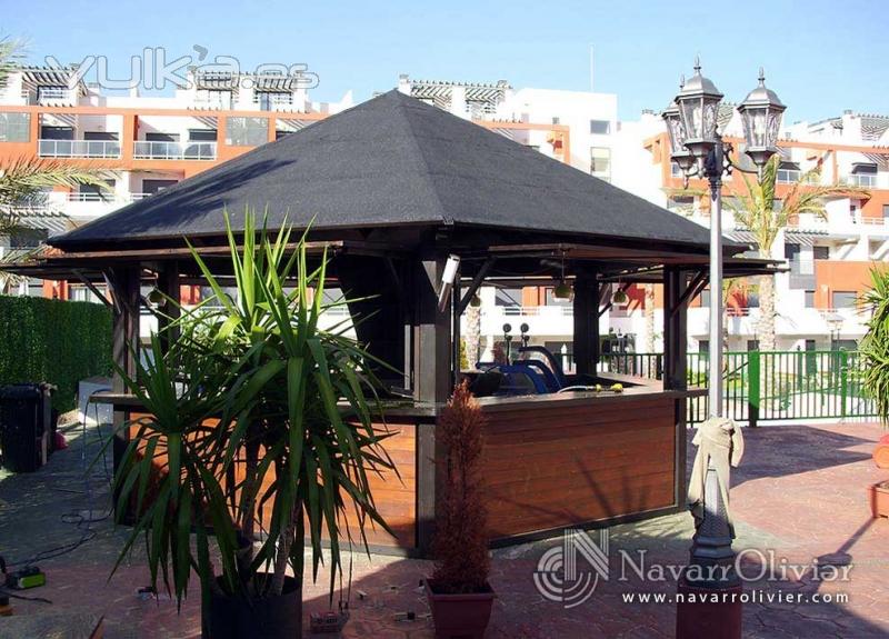 casetas de madera chiringuito para heladeria en almeria