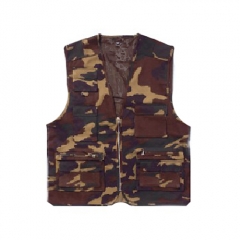 Chaleco unisex para caza o monte35% algodon y 65% poliester; 9 bolsillos refvtood1