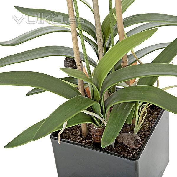 Planta artificial flores cymbidium blancas en lallimona.com detalle3