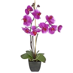 Planta artificial flores orquidea lila en lallimonacom