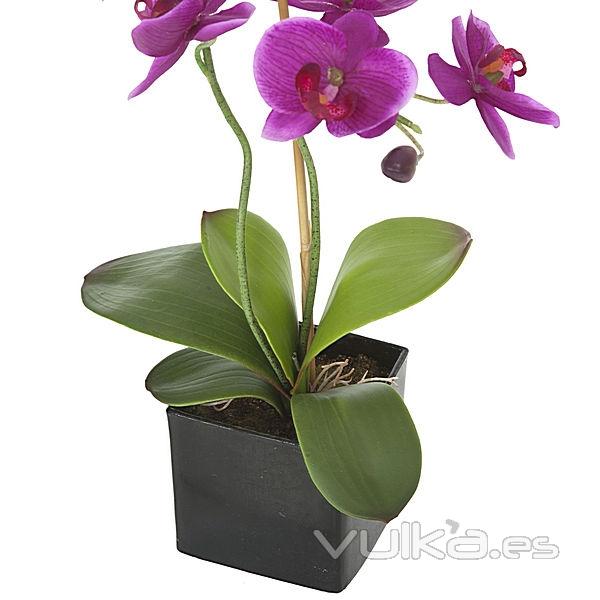 Planta artificial flores orquidea lila en lallimona.com detalle1