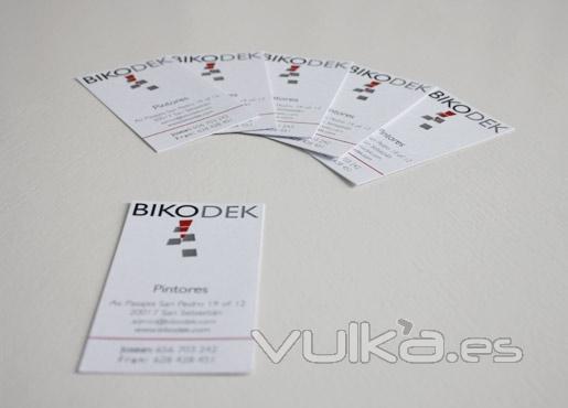 Tarjetas corporativas Bikodek Pintores