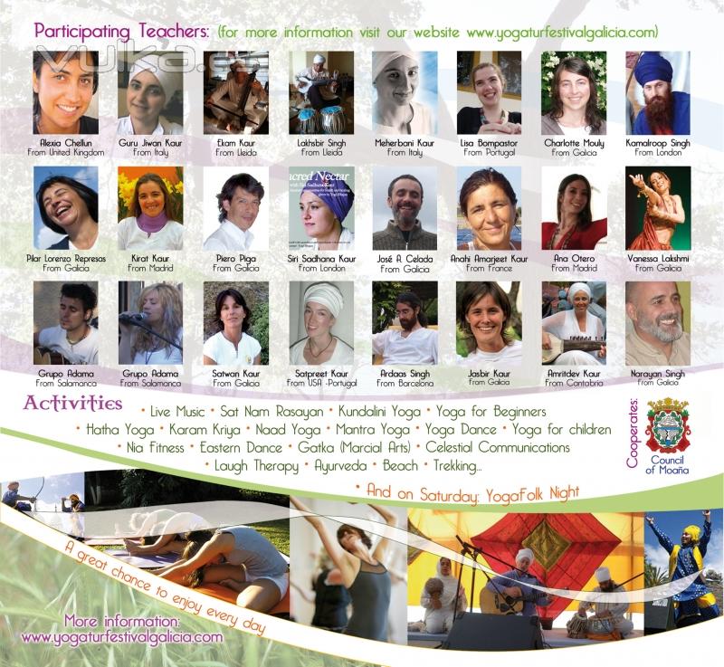 FESTIVAL DE YOGA 2011: Profesores asistentes al YogaTur Festival