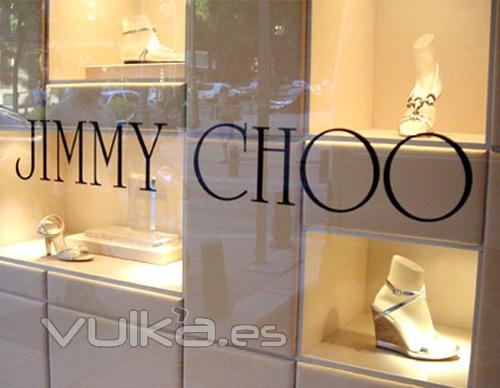 Montaje de escaparate para Jimmy Choo