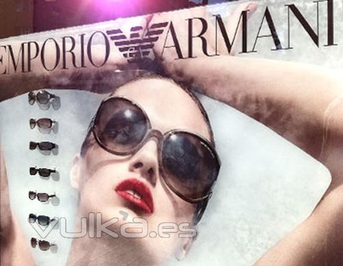 Montaje de escaparates para la marca Emporio Armani a nivel nacional