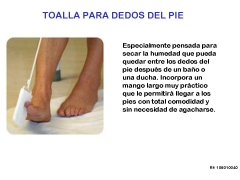 Toallitas con mango largo para pies sin agacharse