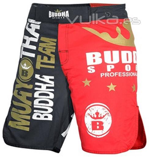 Pantalon Short MMA Extra Muay-Thai marca Buddha. Elegante y atrevido diseo de pantalones para el en