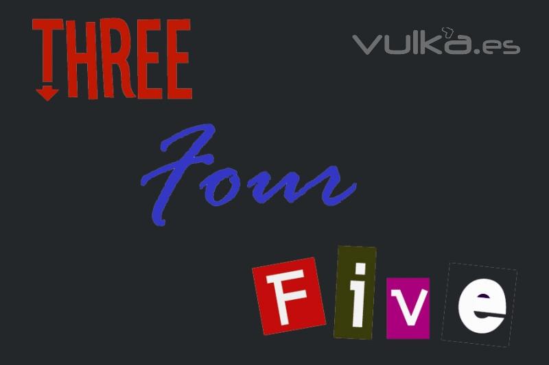 Logotipo Three Four Five