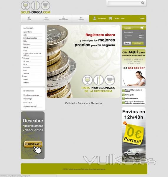 DISTRIBUIDOR online canal HORECA consulta la WEB.