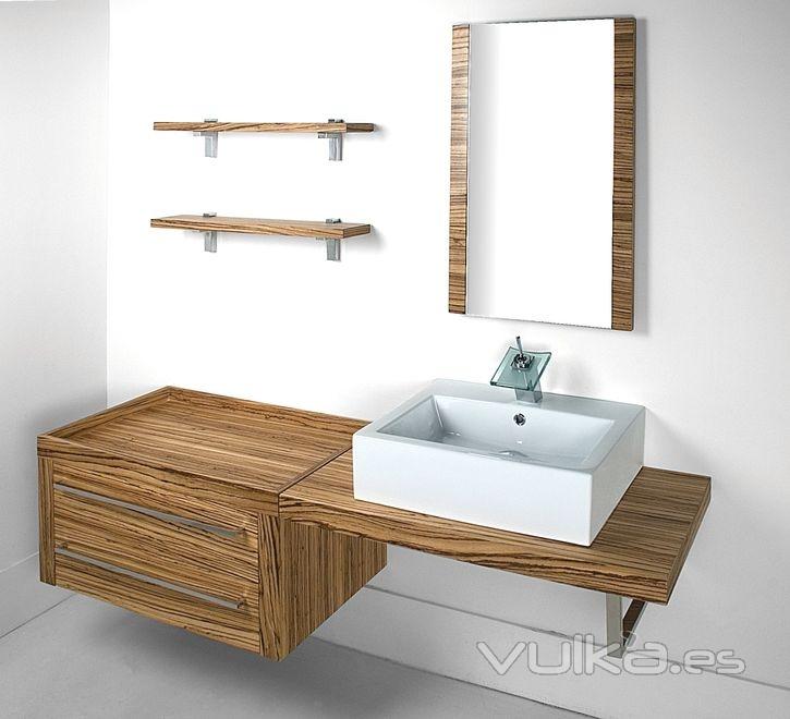 Lavabo de madera a medida