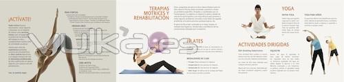 Clases dirigidas, de yoga, aquaerobic, talleres de rehabilitacion, de motricidad, de estiramientos