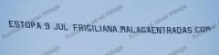 Publicidad aerea letrero americano en 24 horas