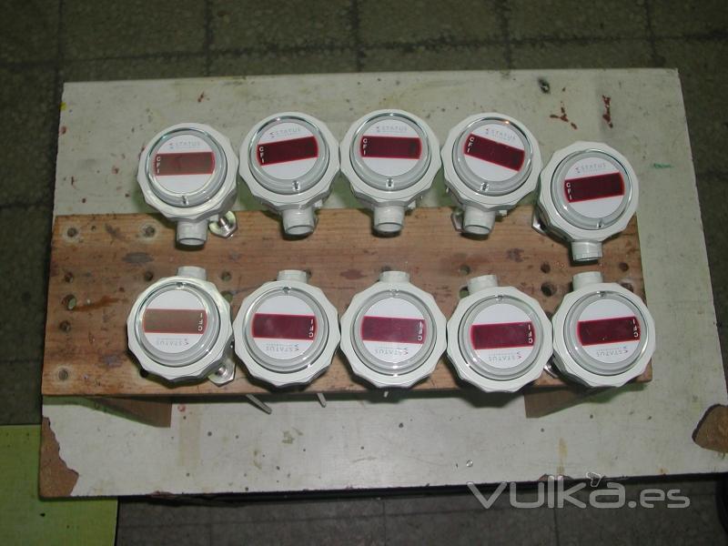 Sonda de temperatura Pt100 con visualizacin y transmisor con lazo 4-20mA