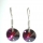 pendientes disco Swarovski y plata de ley