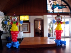 Decoracion con globos tema payasos