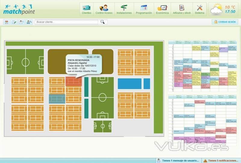 MatchPoint - Software de gestin de centros deportivos