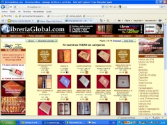 Vista general de la tienda online wwwlibreriaglobalcom