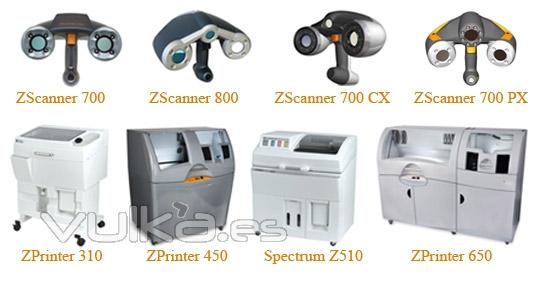 impresoras 3D y scanners 3d de ZCorp