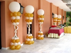 Columnas en globos