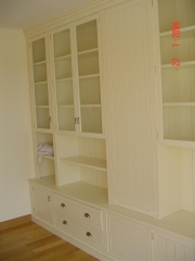 LIBRERIA LACADA EN BLANCO ROTO
