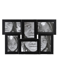 Portafotos live aluminio negro 10x15 6 fotos en lallimonacom