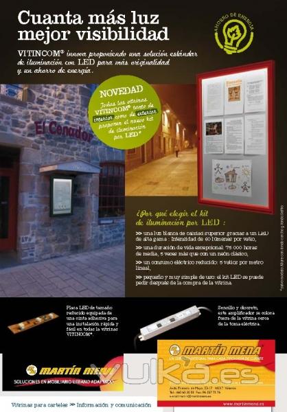 ILUMINAMOS SU NEGOCIO! Vitrinas exterior con iluminacin LED