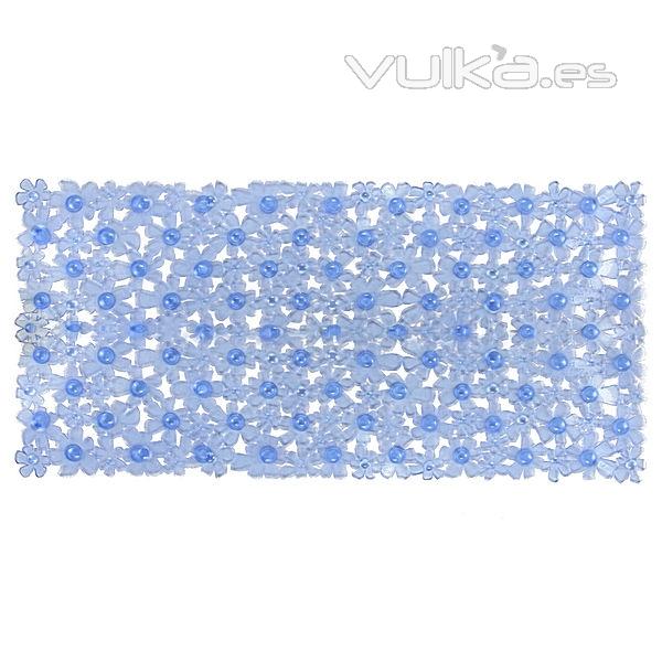 Alfombra de baño bathline margaritas azul en lallimona.com