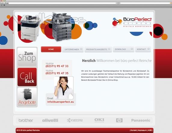 www.bueroperfect.eu   Diseño web Indiproweb