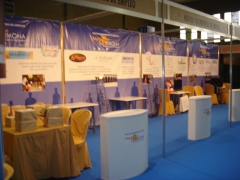 Diseño, montaje y todo tipo de servicios para stands de ferias (cetering, animación, azafatas...)