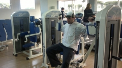 Trabajando duro en el gym!!