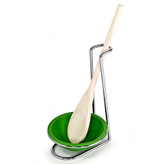 Soporte cuchara de silicona verde en lallimonacom