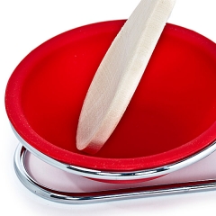 Soporte cuchara de silicona rojo en lallimonacom detalle1