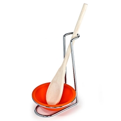 Soporte cuchara de silicona naranja en lallimonacom