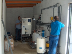 Estacion de tratamiento de agua potable en el hornillo