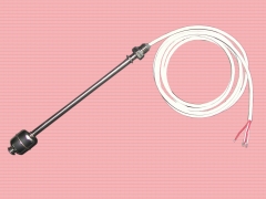 Interruptor de nivel de flotador en inox con una boyas y dos contactos salida cable