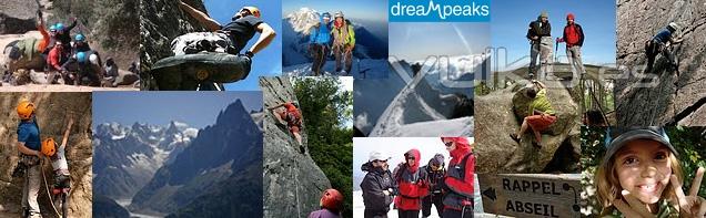 Dreampeaks ofrece actividades y cursos de montaña y escalada
