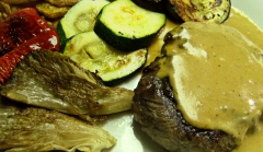 Solomillo de ternera a la mostaza