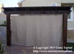 Cortinas de lona acrilica para tapar balcones porches terrazas etc