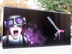 Adrenaline 5d, proyecto publicitario en punto de venta