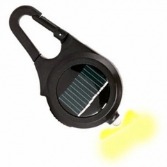 Linterna solar mini (1 led), con mosquetn. ref.akaecol1