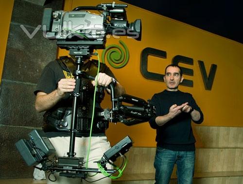 Equipo de Steady Cam en la escuela CEV