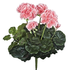 Planta artificial flores geranios rosas en lallimonacom