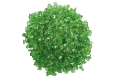 Cristal triturado verde
