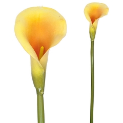 Flor artificial cala pequea amarilla en lallimona.com detalle1