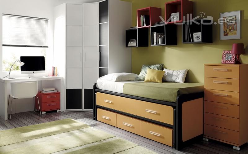 Muebles juveniles con cama compacto del catalogo Slang