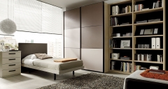 Muebles juveniles slang con zona de estanterias