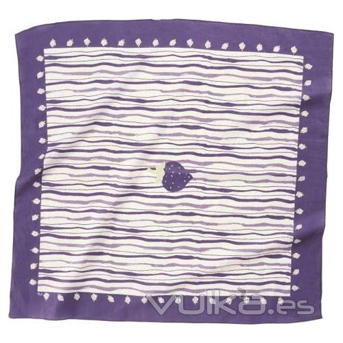 Bandana estampada, color morado, 100% algodon. Dimensiones: 50 x 50 cm. Ref. SZZBAN3