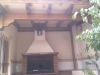 Barbacoas con techo de madera