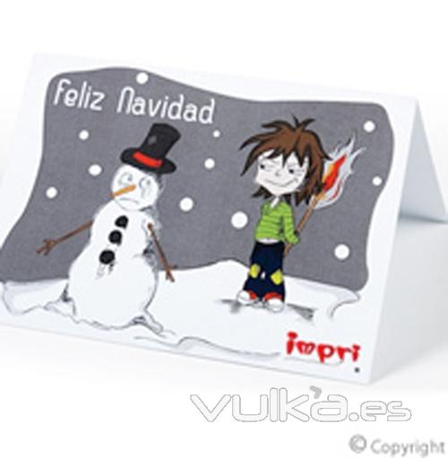 impresion de tarjetas de navidad desde 25 unidades en impri, la mejor imprenta online de Europa