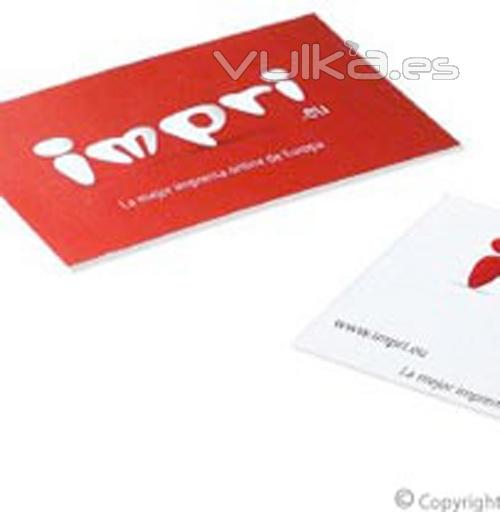 impresion de tarjetas de visita desde 50 unidades en impri, la mejor imprenta online de Europa